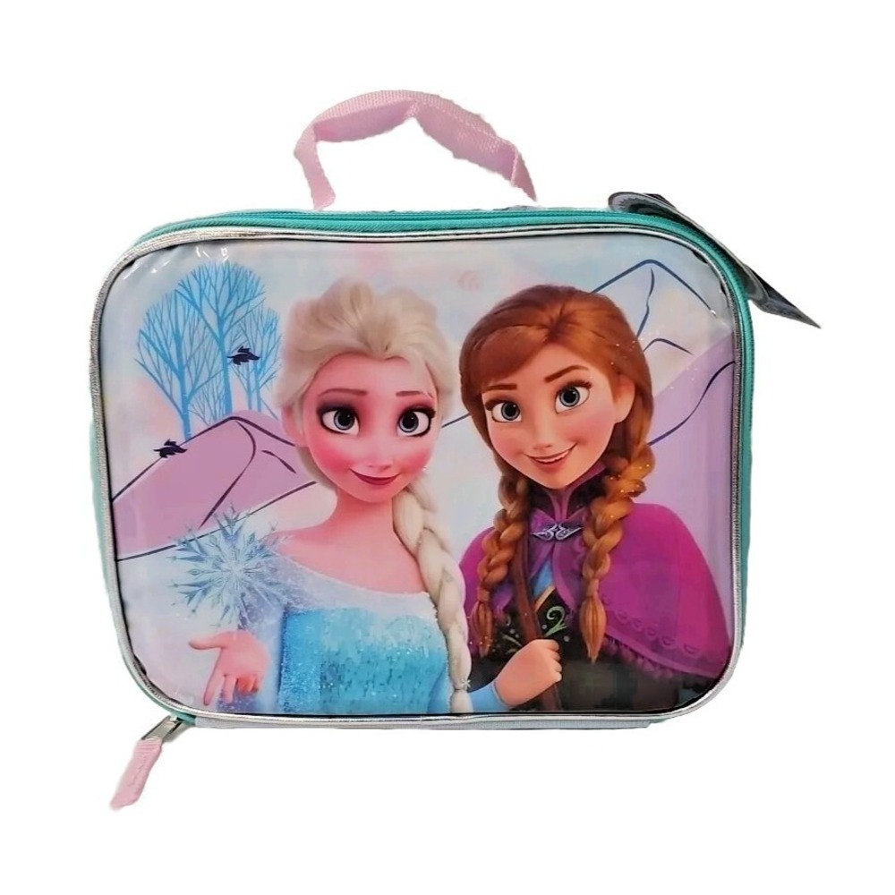 Disney Frozen Princess Anna & Elsa BPA-Free Insulated Lunch Tote Box Bag